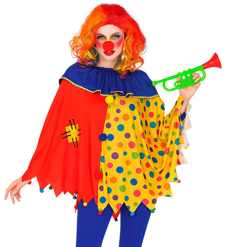 Widmann SRL Clown poncho volwassenen