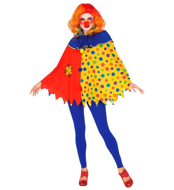 Widmann SRL Clown poncho volwassenen