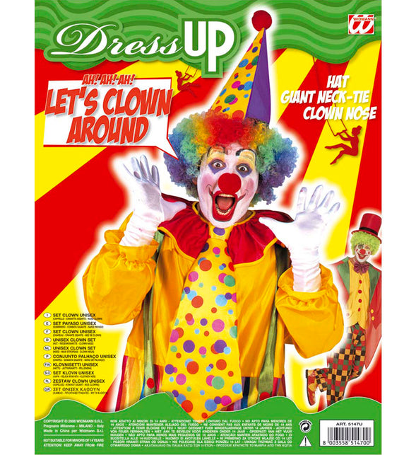 Widmann SRL Clown verkleedset volwassenen