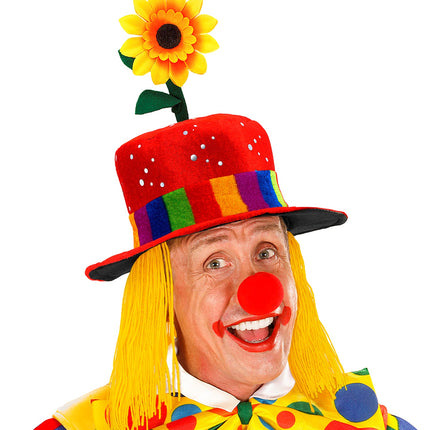 Widmann SRL Clownshoed met haar Frank rood