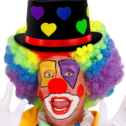 Widmann SRL Clownshoed met hartjes