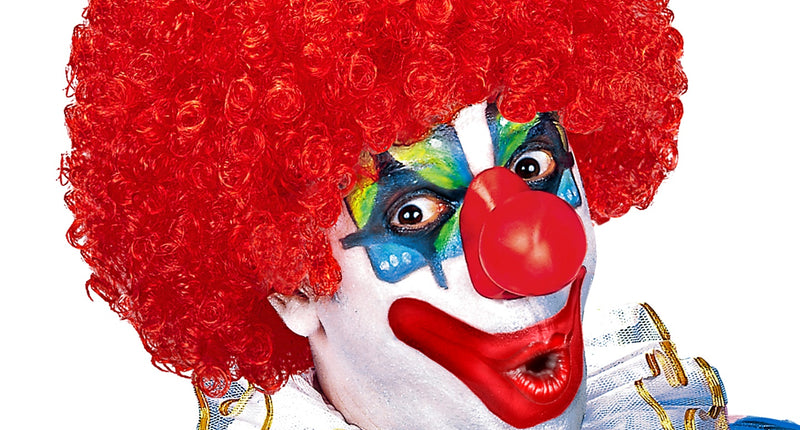 Widmann SRL Clownspruik krulletjes rood