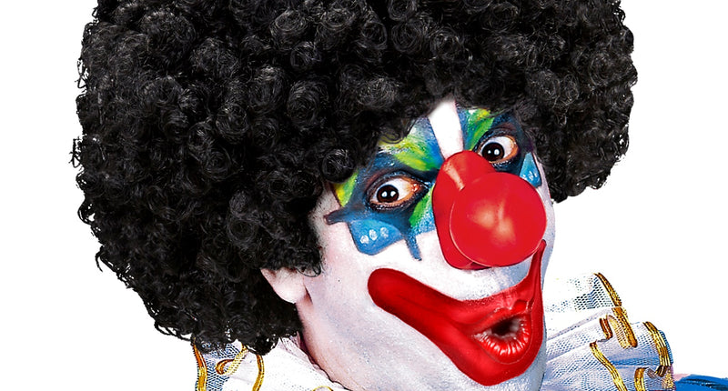 Widmann SRL Clownspruik krulletjes zwart