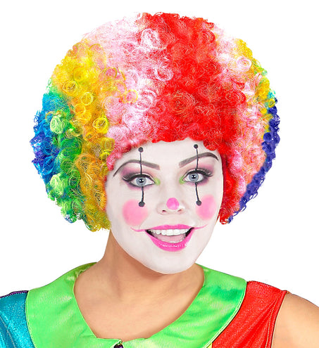 Widmann SRL Clownspruik regenboog