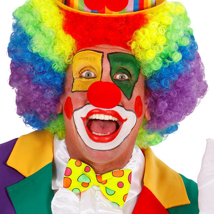 Widmann SRL Clownsstrik geel met bollen