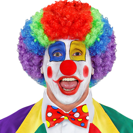Widmann SRL Clownsstrik rood met bollen