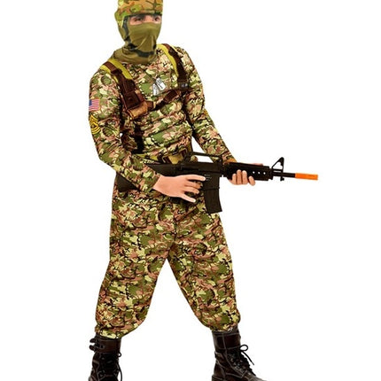 Widmann SRL Combat soldaat kostuum Finn kinderen