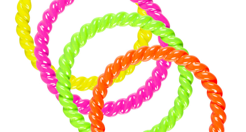 Widmann SRL Coole neon ringen set in vier kleuren
