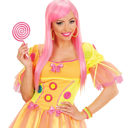 Widmann SRL Coole neon ringen set in vier kleuren