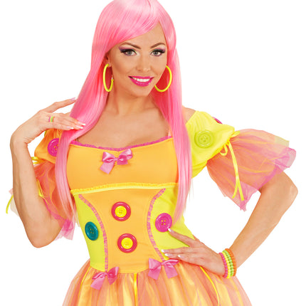 Widmann SRL Coole neon ringen set in vier kleuren