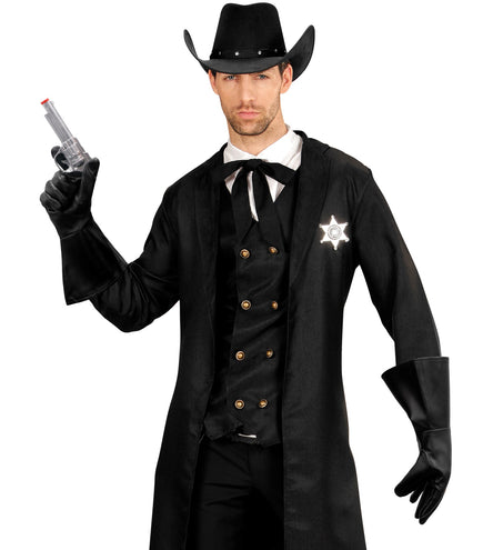 Widmann SRL Cowboy handschoenen lederlook zwart