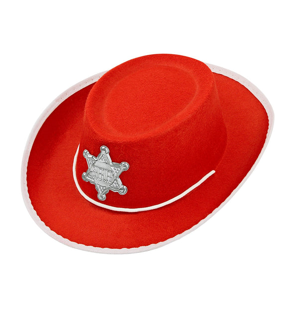 Widmann SRL Cowboy hoed kinderen rood
