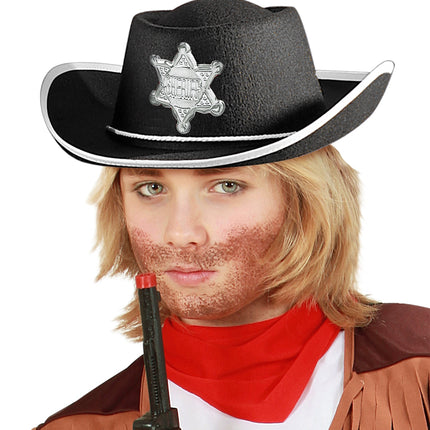 Widmann SRL Cowboy hoed kinderen zwart