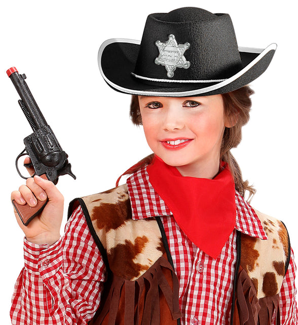 Widmann SRL Cowboy hoed kinderen zwart