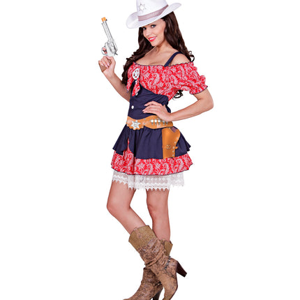 Widmann SRL Cowboy holster bruin dubbel luxe