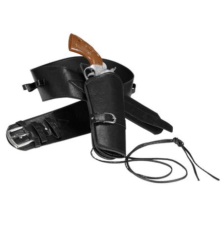 Widmann SRL Cowboy holster zwart met riem