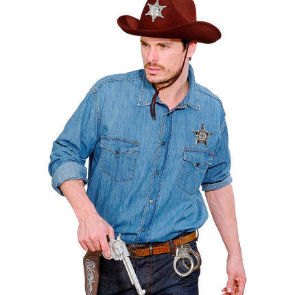 Widmann SRL Cowboy pistool met holster bruin