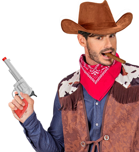 Widmann SRL Cowboy pistool zilver plastic