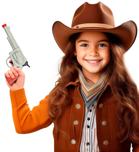 Widmann SRL Cowboy pistool zilver plastic