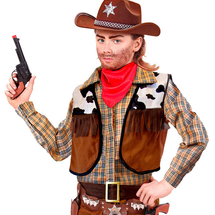 Widmann SRL Cowboy pistool zwart plastic