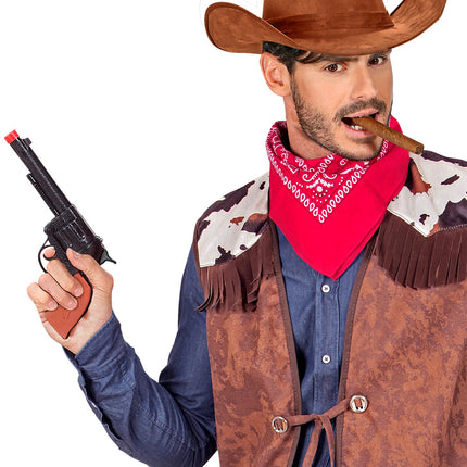 Widmann SRL Cowboy pistool zwart plastic