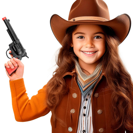 Widmann SRL Cowboy pistool zwart plastic