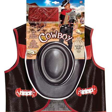 Widmann SRL Cowboy verkleedset kind zwart