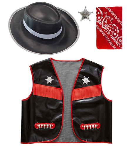 Widmann SRL Cowboy verkleedset kind zwart
