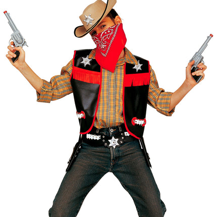 Widmann SRL Cowboy vest zwart kinderen