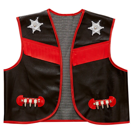 Widmann SRL Cowboy vest zwart kinderen