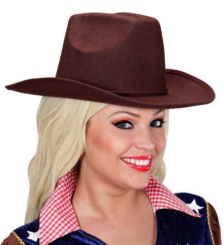 Widmann SRL cowboyhoed bruin wol