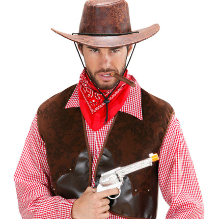 Widmann SRL Cowboyhoed lederlook bruin