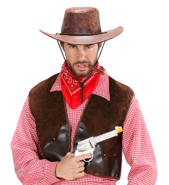 Widmann SRL Cowboyhoed lederlook bruin