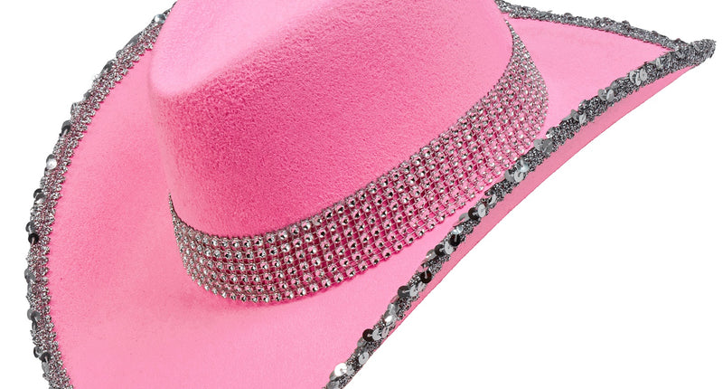 Widmann SRL Cowboyhoed roze bling