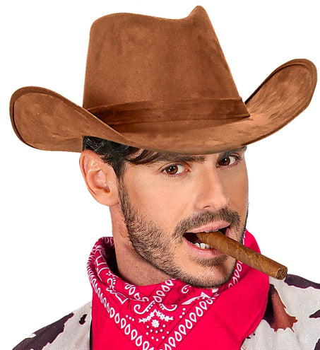 Widmann SRL Cowboyhoed suede bruin Texaans