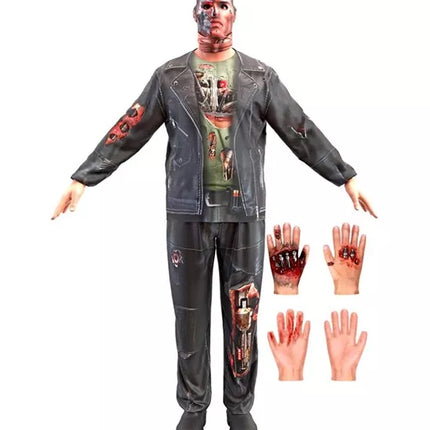 Widmann SRL Cyborg kostuum Timo zombie