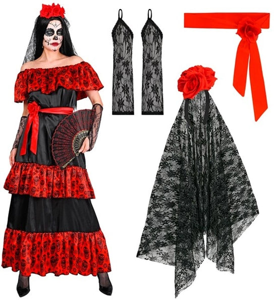 Widmann SRL Dag van de doden dame kostuum Luuk