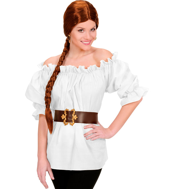Widmann SRL Dames piraten blouse wit