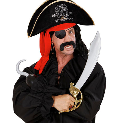 Widmann SRL Dames piratenhoed met bespijkerde schedel en bandana