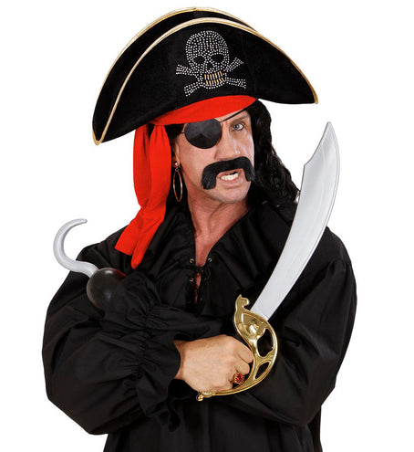 Widmann SRL Dames piratenhoed met bespijkerde schedel en bandana