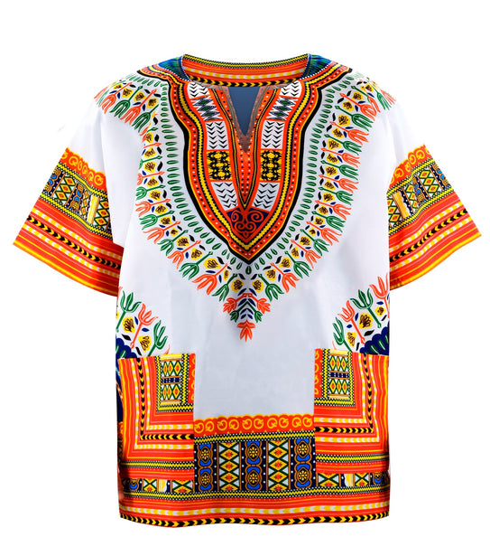 Widmann SRL Dashiki shirt Jimmy wit oranje
