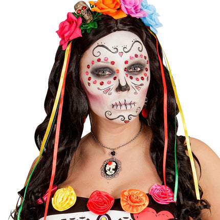 Widmann SRL Day of the dead diadeem met roosjes