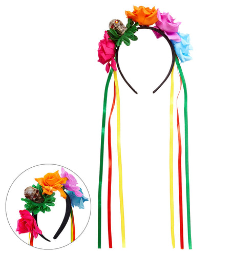 Widmann SRL Day of the dead diadeem met roosjes