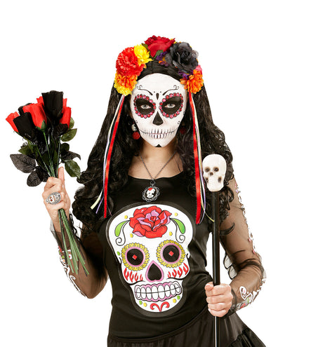 Widmann SRL Day of the dead hoofdband bloemen