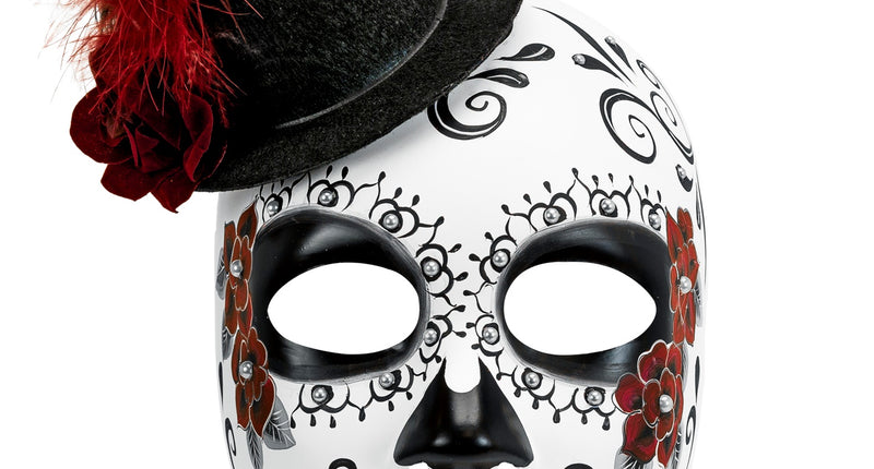 Widmann SRL Day of the Dead masker met hoed