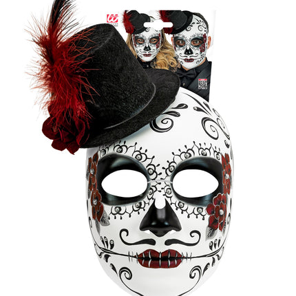 Widmann SRL Day of the Dead masker met hoed