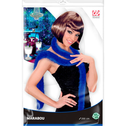 Widmann SRL decoratieve boa blauw