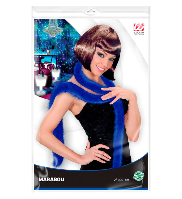 Widmann SRL decoratieve boa blauw