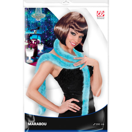 Widmann SRL decoratieve boa blauw