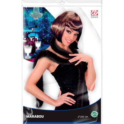 Widmann SRL decoratieve boa zwart